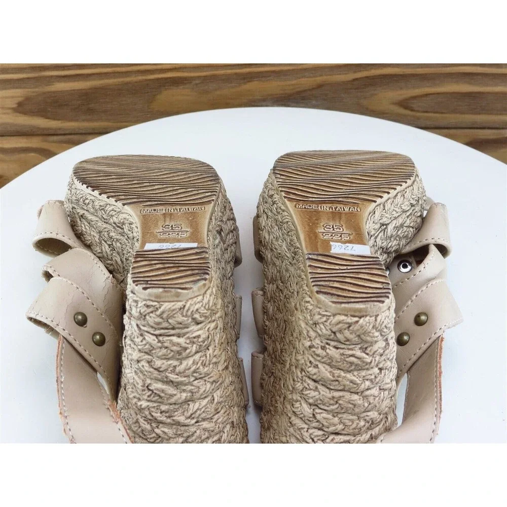 Selex‎ Size 5 M Women Sandal Strappy Beige Synthetic
